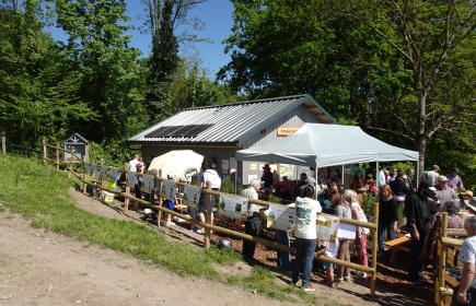 Inauguration du rucher pédagogique du RC Nyon sur le sentier du Boiron